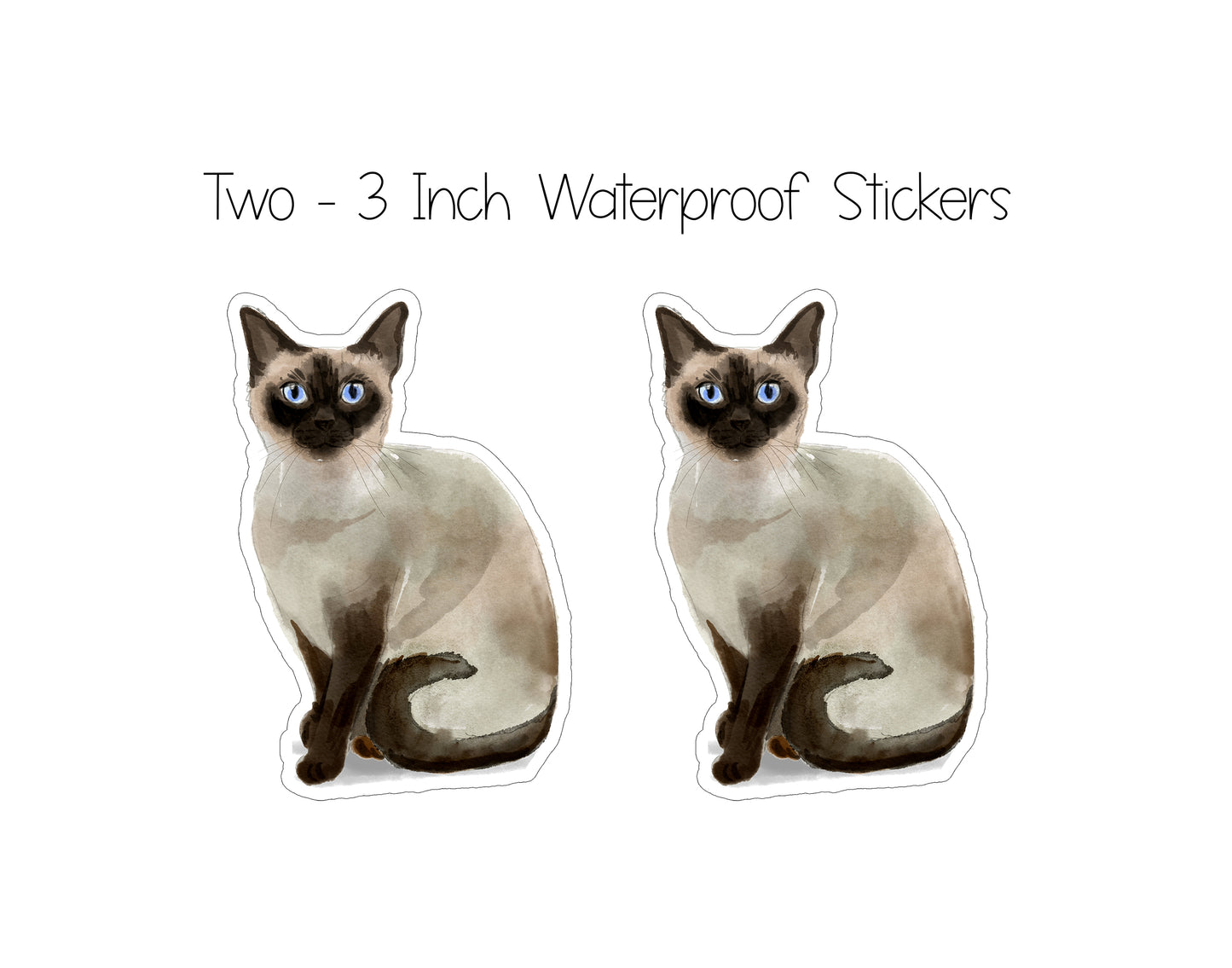 Siamese Cat Folded Note Cards