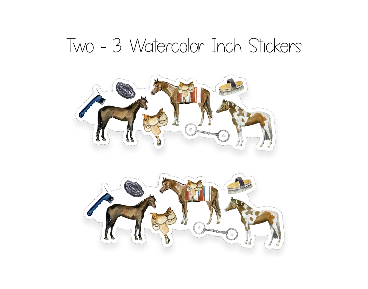 Western Horse Notepad and Stickers