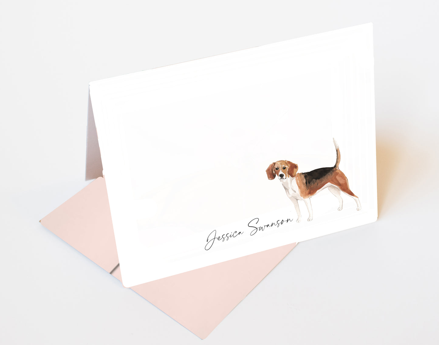 Beagle Folded Note Cards