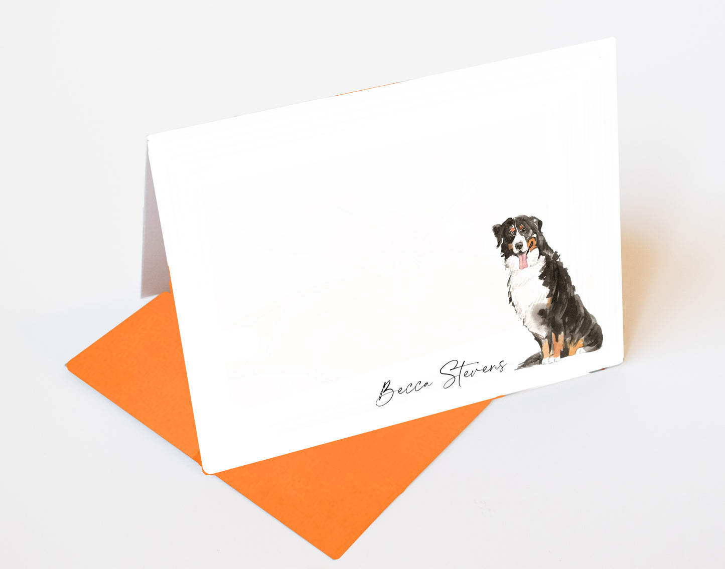 Bernese Mountain Dog Folded Note Cards