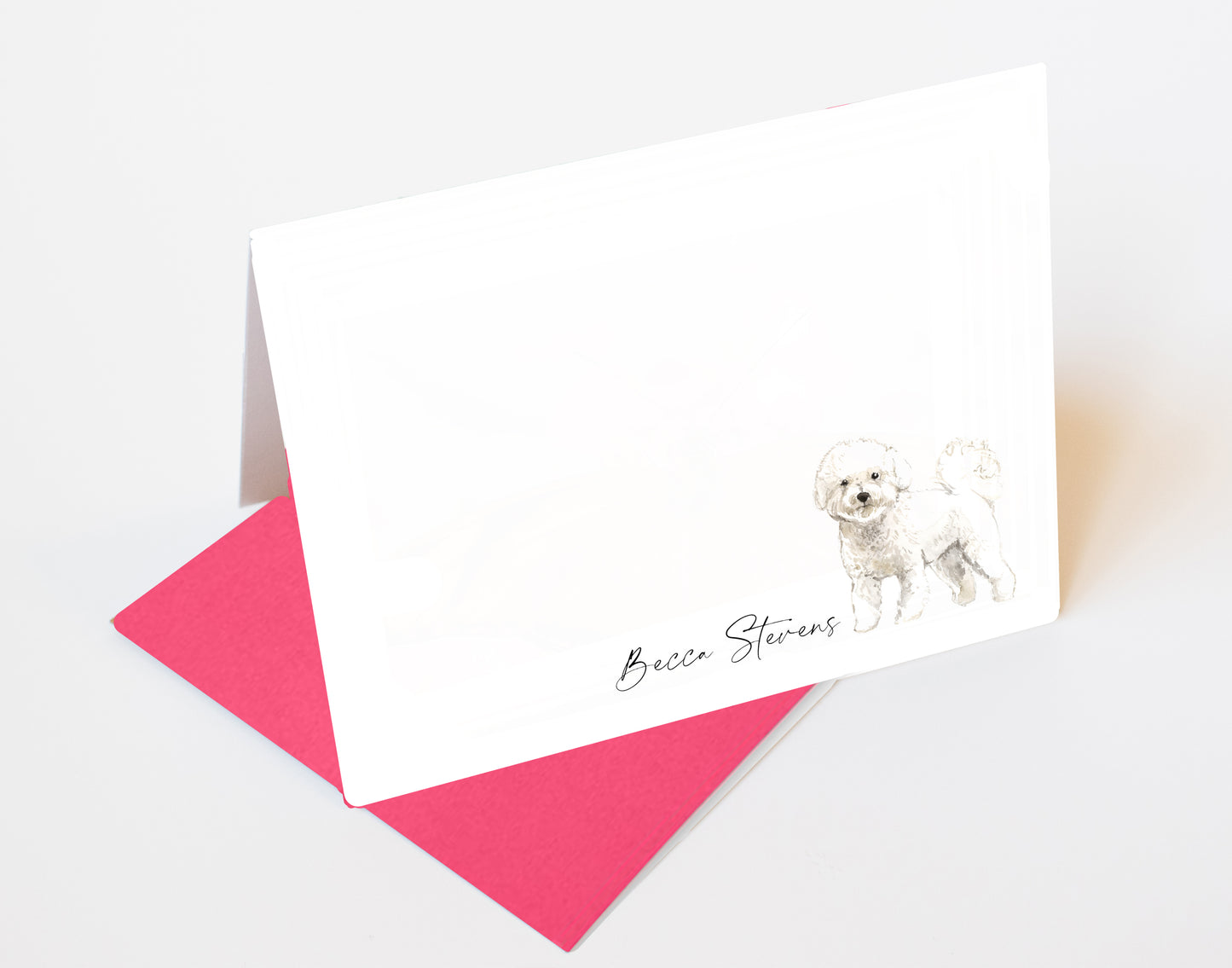 Bichon Frise Folded Note Cards