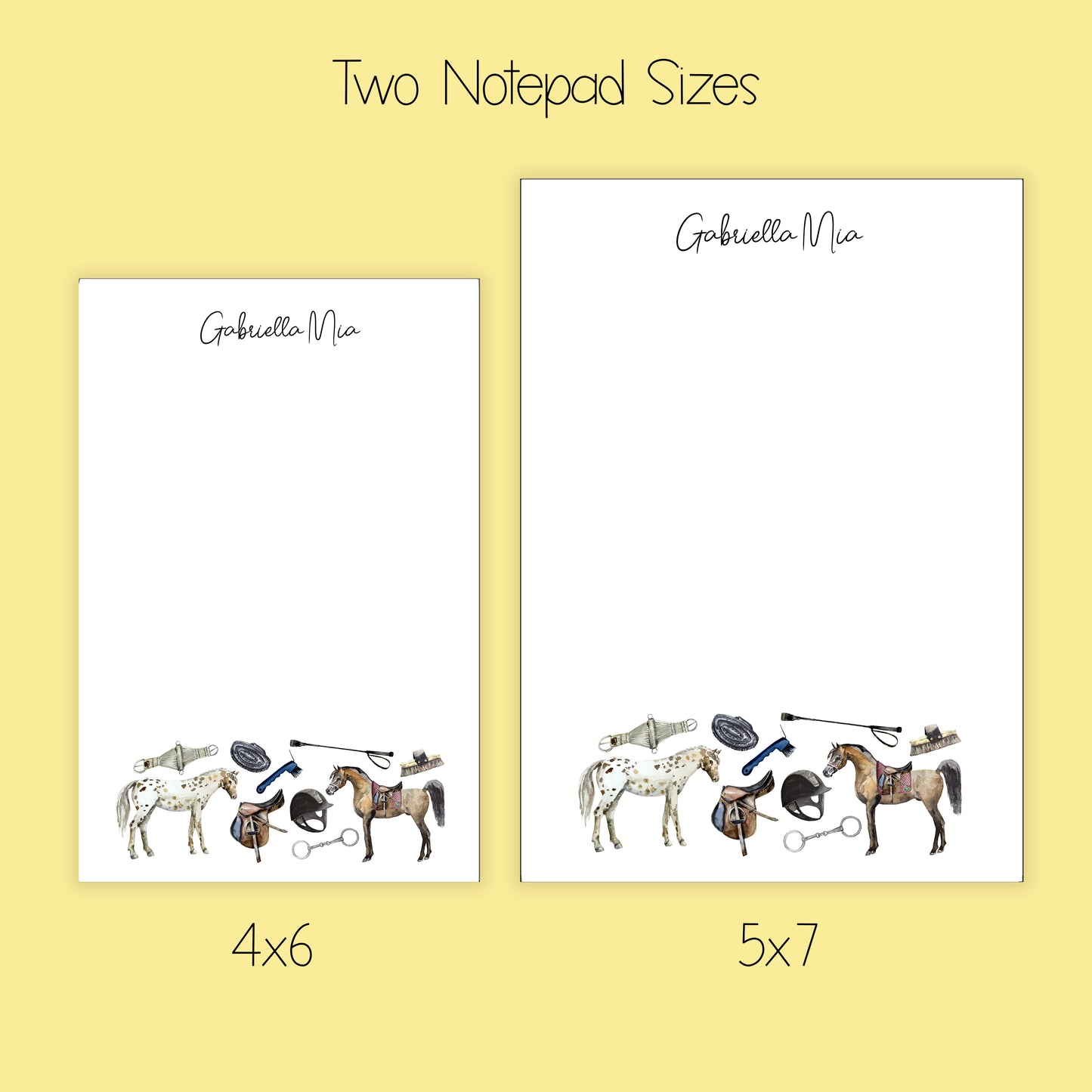 Horse Notepad and Stickers