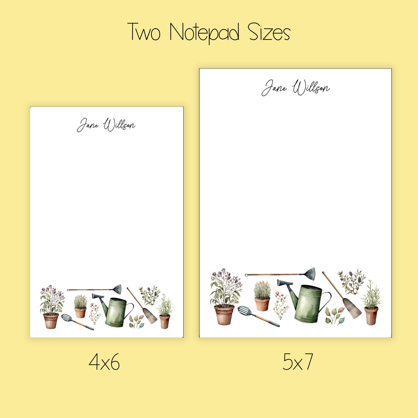 Garden Notepad and Stickers