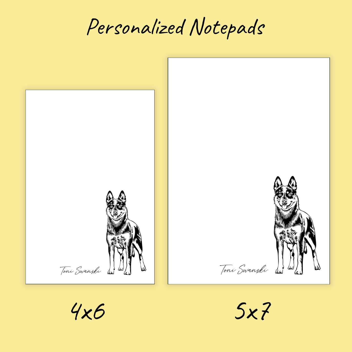 Australian Cattle Dog Sketch Notepad and Stickers