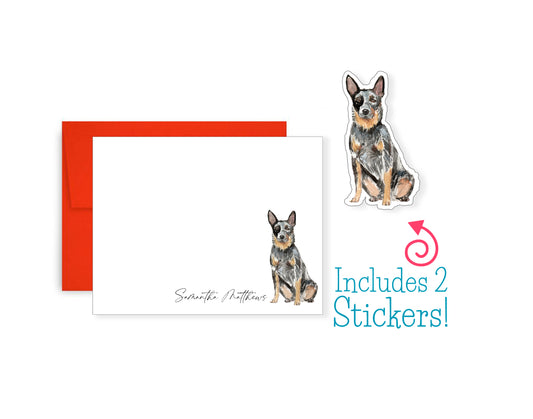 Australian Cattle Dog Folded Note Cards