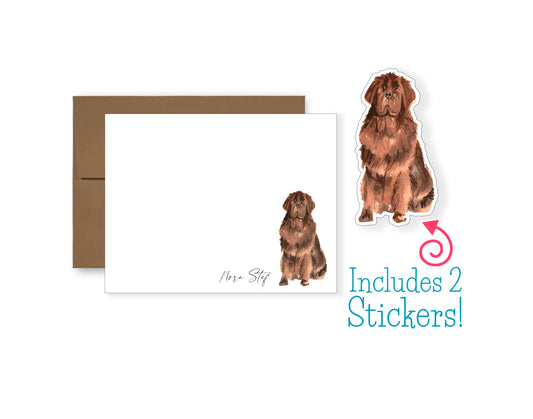 Brown Newfoundland Folded Note Cards