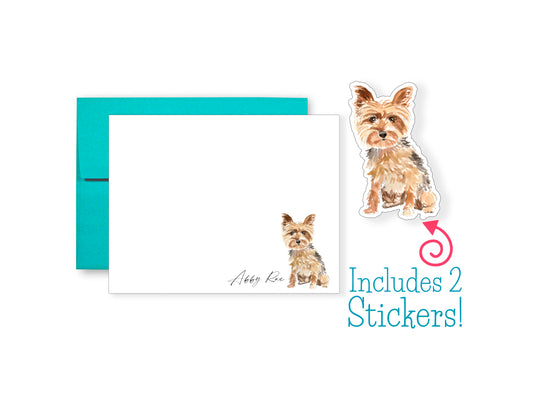 Yorkshire Terrier Folded Note Cards