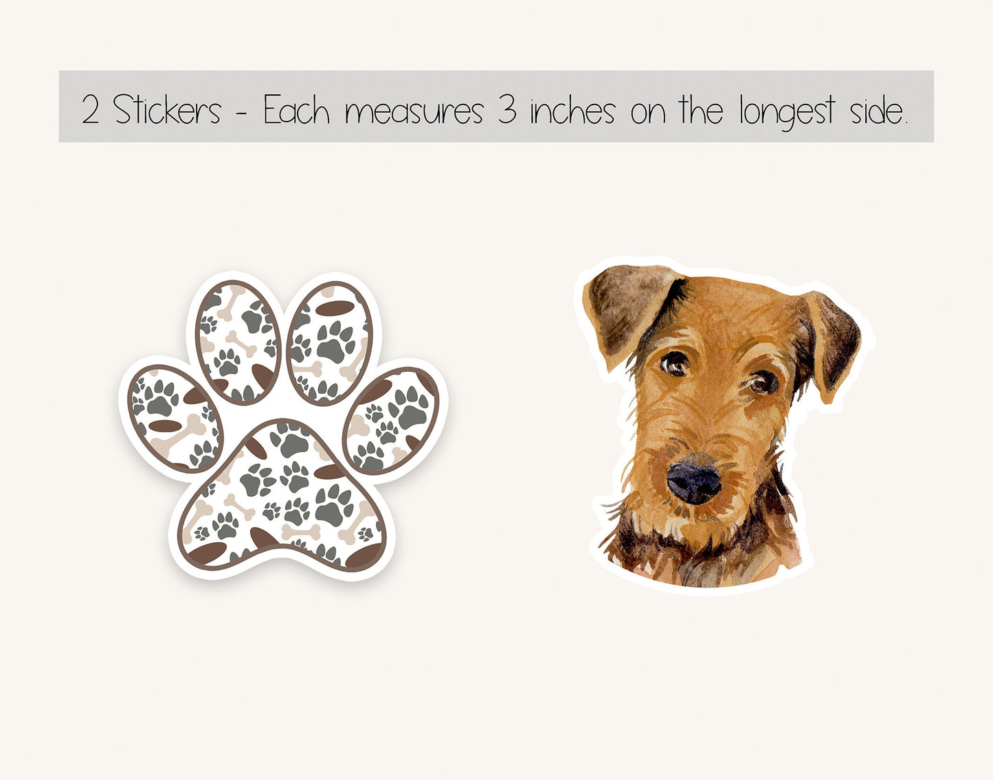 Airedale Terrier Notepad and Stickers