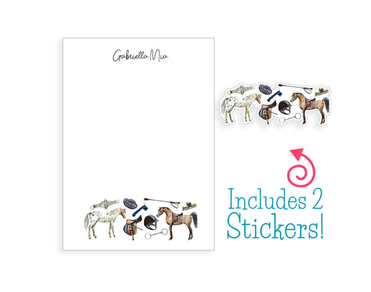 Horse Notepad and Stickers